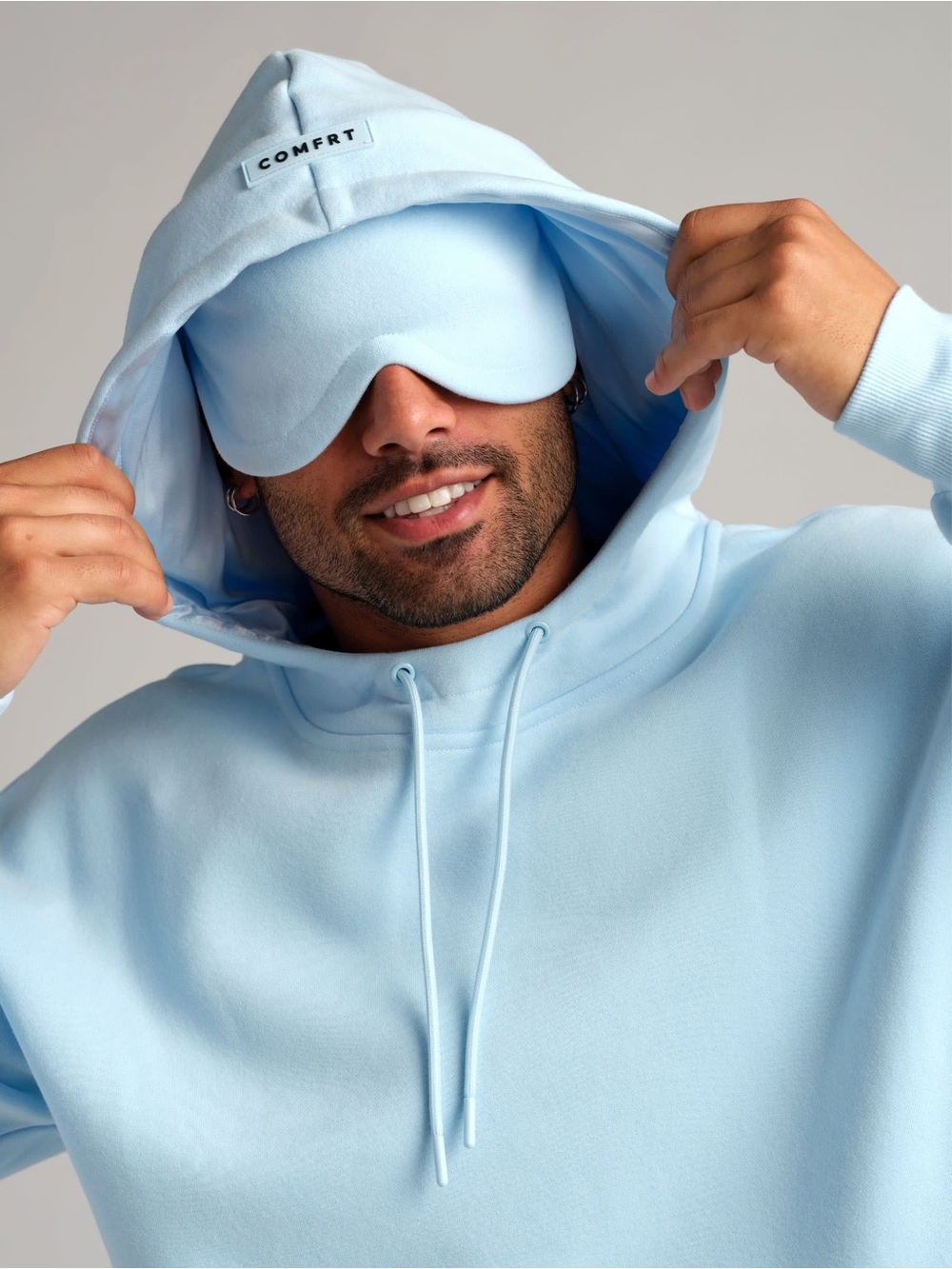 Comfrt VIP DND Airplane Mode Hoodie in Baby Blue